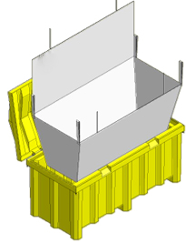 Container pentru tuburi fluorescente