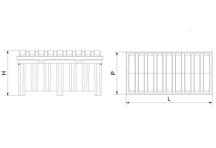 Container pentru tuburi fluorescente