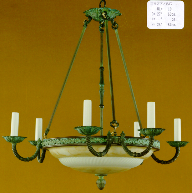 Candelabre suflate cu aur