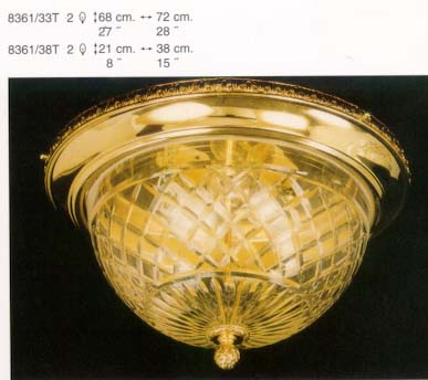 Lustre suflate cu aur