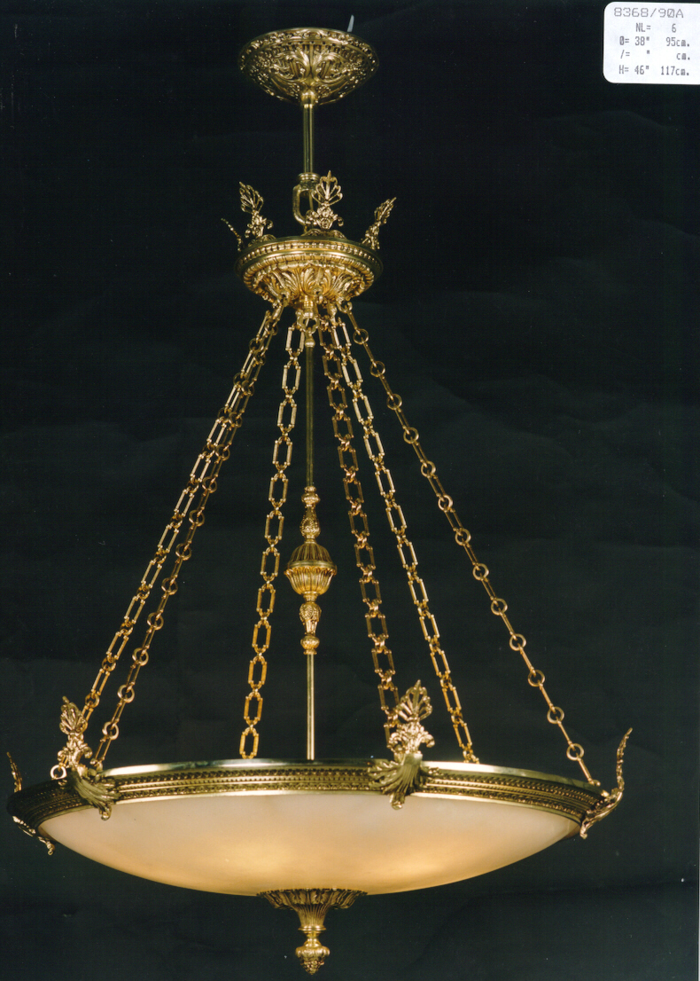 Lustre suflate cu aur