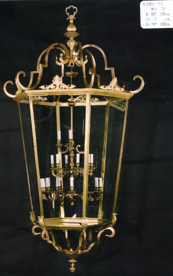 Lustre suflate cu aur
