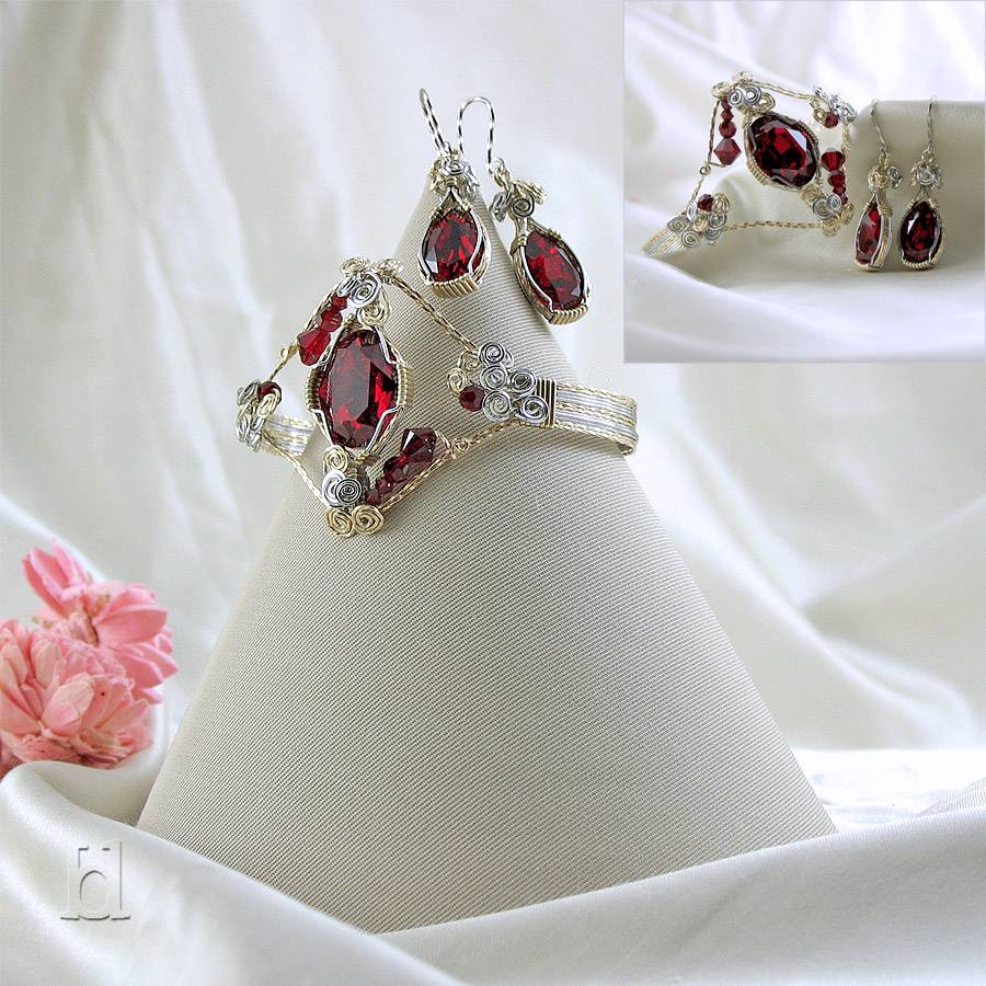 Set bijuterii cu cristale swarovski