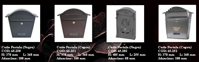 Cutie postala din metal