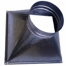Adaptor rectangular circular