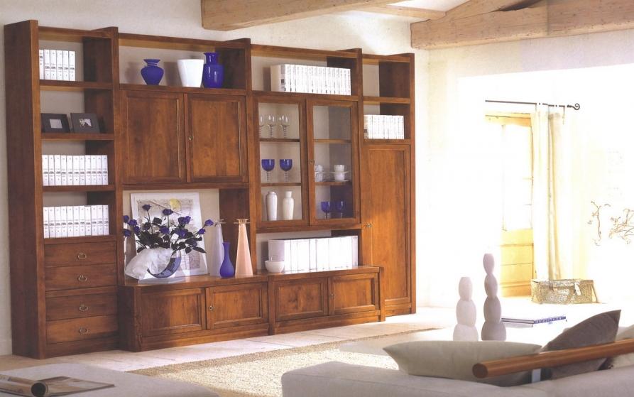 Biblioteca din lemn masiv 04