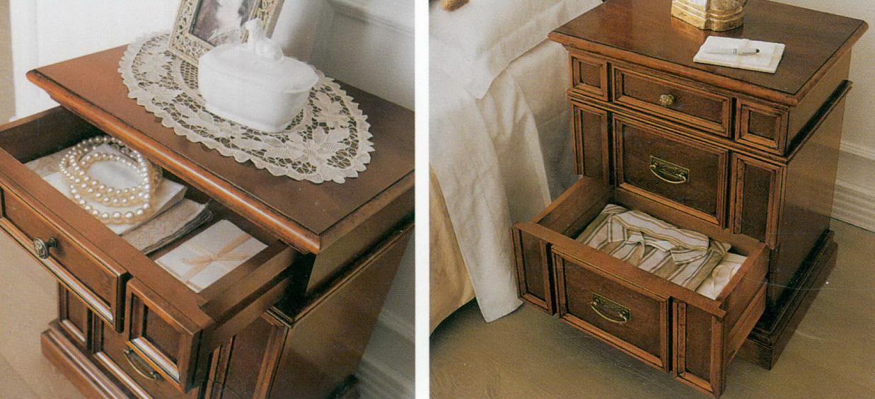 Mobila lemn masiv dormitor Pissa