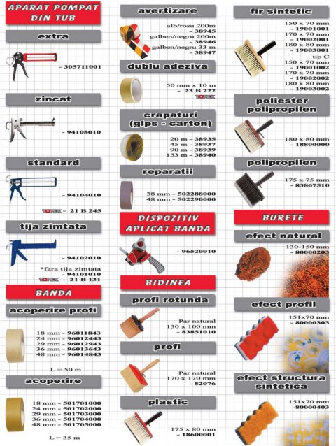 Accesorii pentru zugravit