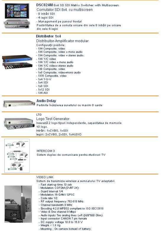 Echipamente studiouri tv si radio