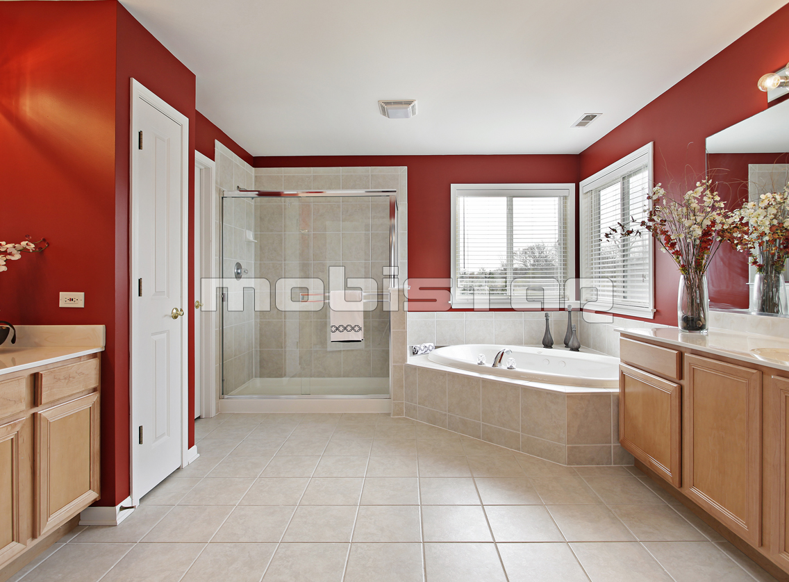 Mobilier lemn masiv baie
