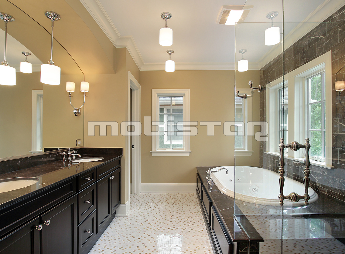 Mobilier lemn masiv baie