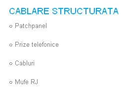 Cablare structurata