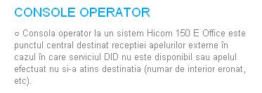 Console operator