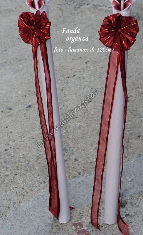 Funda asortata pentru lumanari de 120 si 140cm