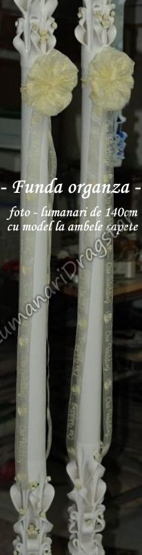 Funda asortata pentru lumanari de 120 si 140cm