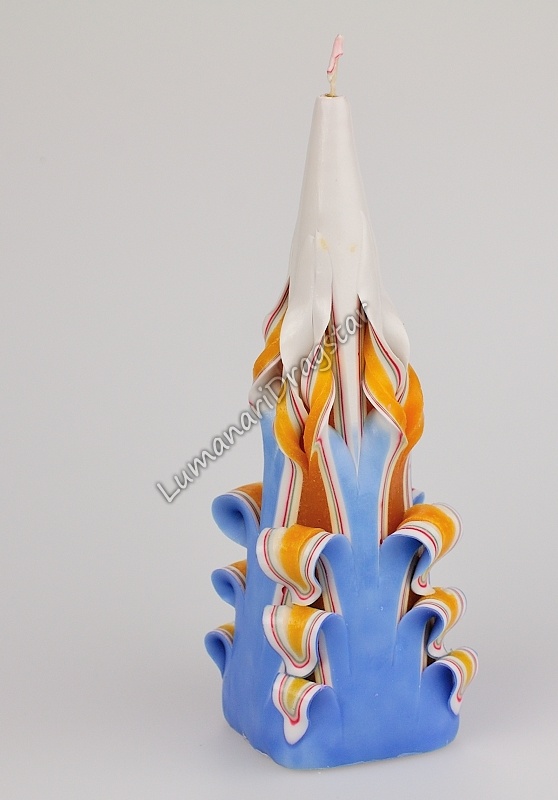 Lumanare sculptata floral mare - dr381003