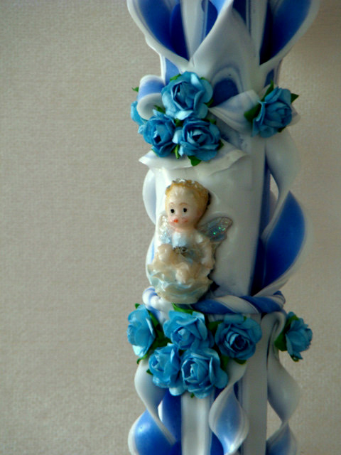 Lumanari sculptate botez