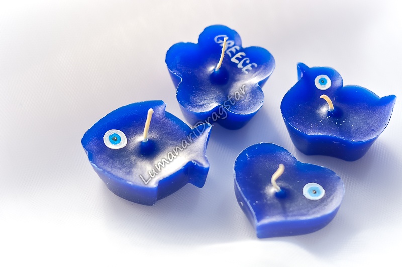 Lumanari plutitoare - inima - modele personalizate cu ochi