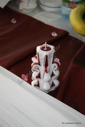 Lumanare sculptata star mediu - dr430003