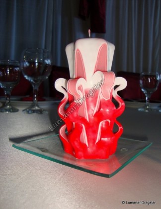 Lumanare sculptata star mediu - dr430002