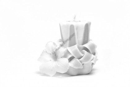 Lumanare sculptata -star mic alb dr600000