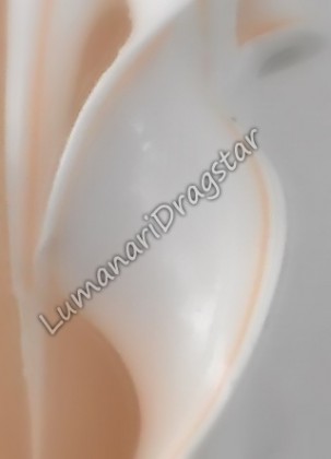 Lumanare nunta 60cm sculptata la un capat ( model 5 coloane)-somon