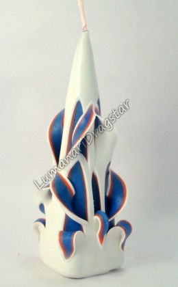 Lumanare sculptata floral mare - dr381001