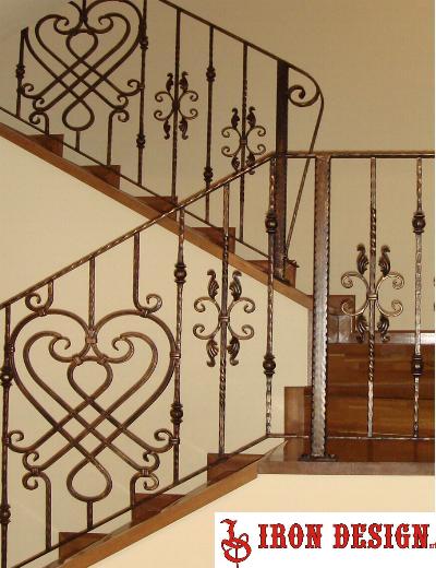 Balustrade interior fier forjat