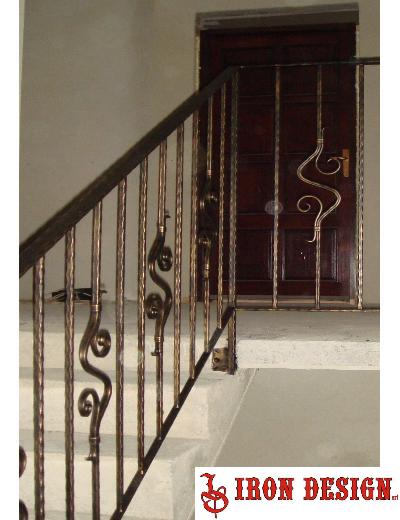 Balustrade interior fier forjat