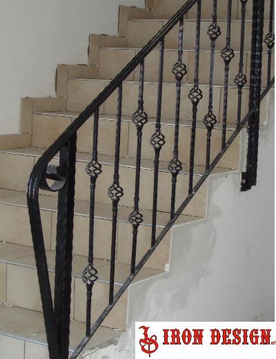 Balustrade interior fier forjat