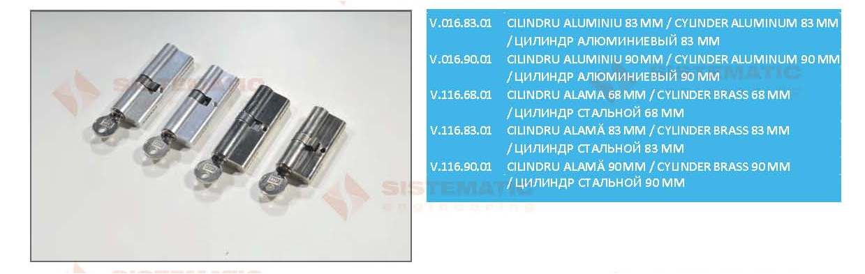 Cilindri broasca usa marca VHS