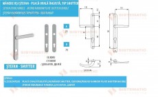 Maner usa tip shutter placa ovala ingusta marca VHS