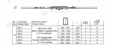 Tija cremon sistem oscilobatant ax la 7,5 mm
