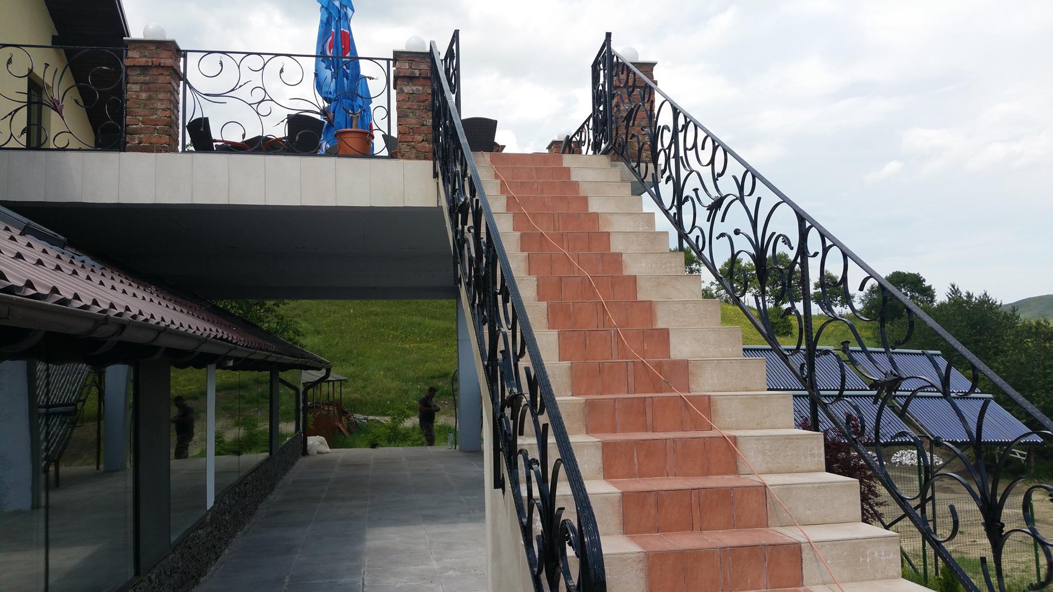 Balustrade exterioare fier forjat