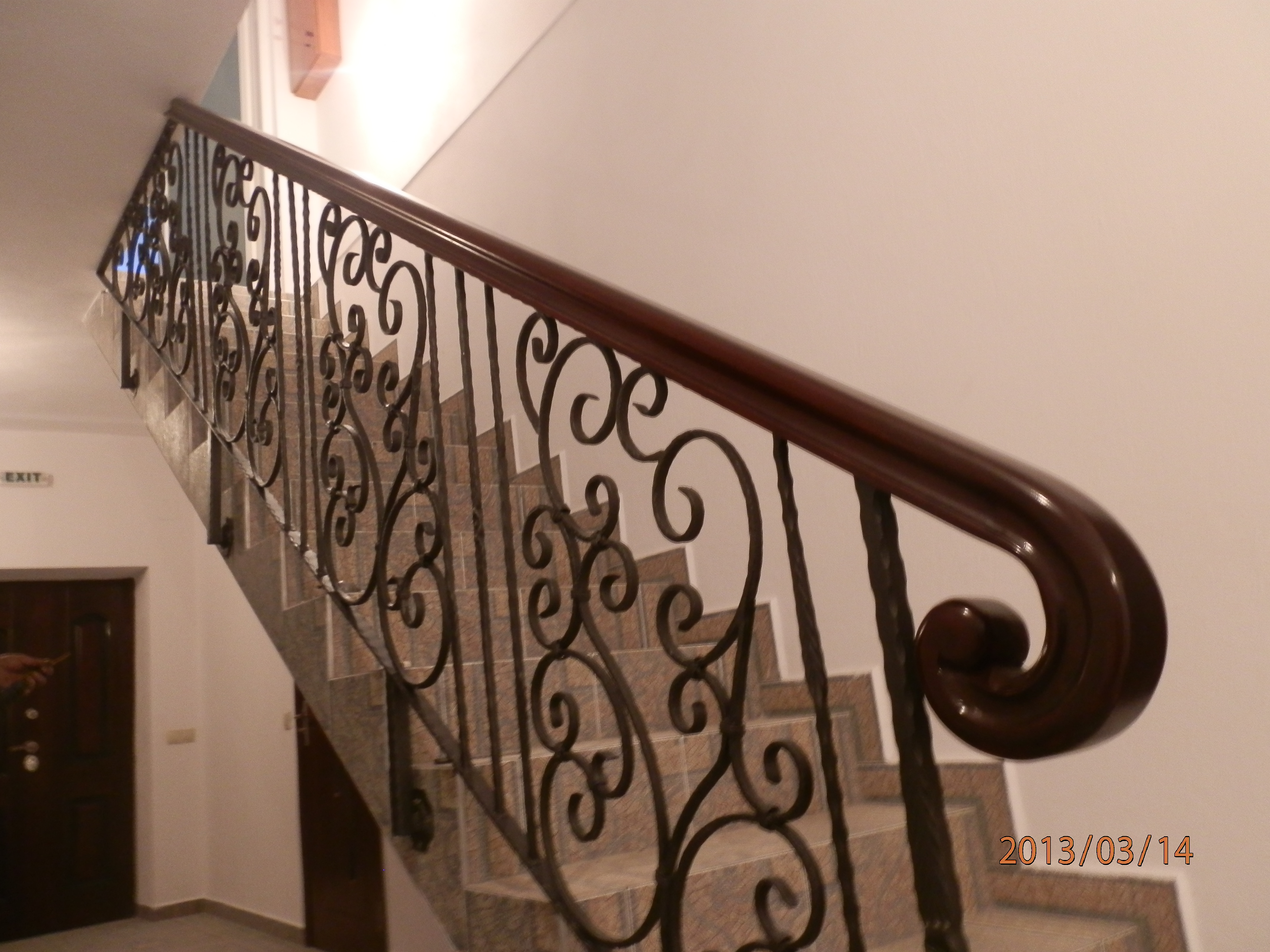 Balustrade interior fier forjat