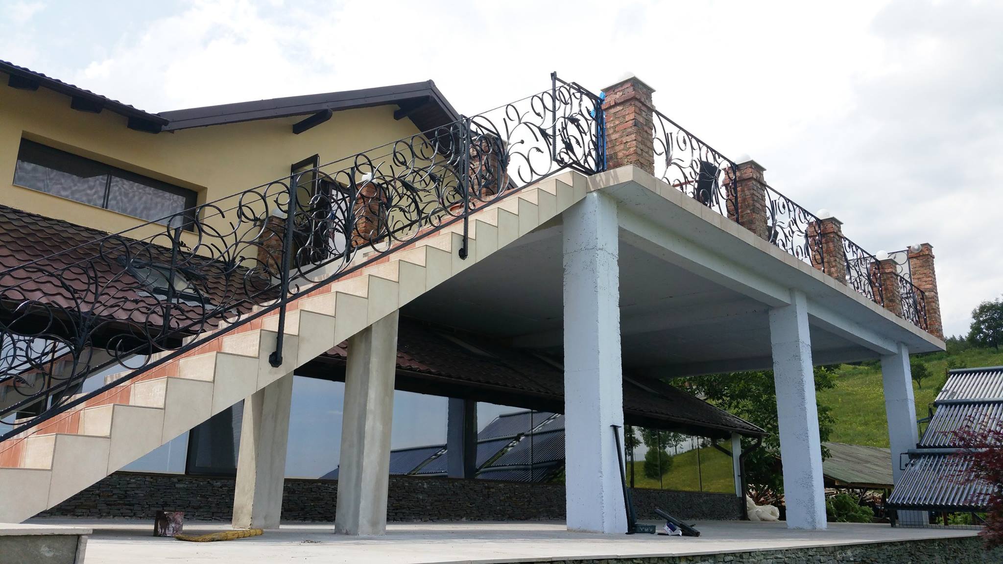 Balustrade exterioare fier forjat