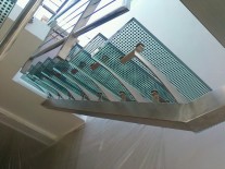 Scari interioare trepte sticla