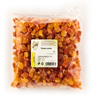 Fructe papaya uscate