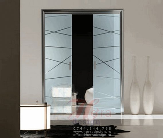 Usi din sticla glisante