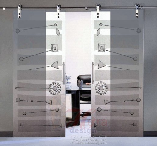 Usi din sticla glisante