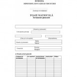 Formulare scolare