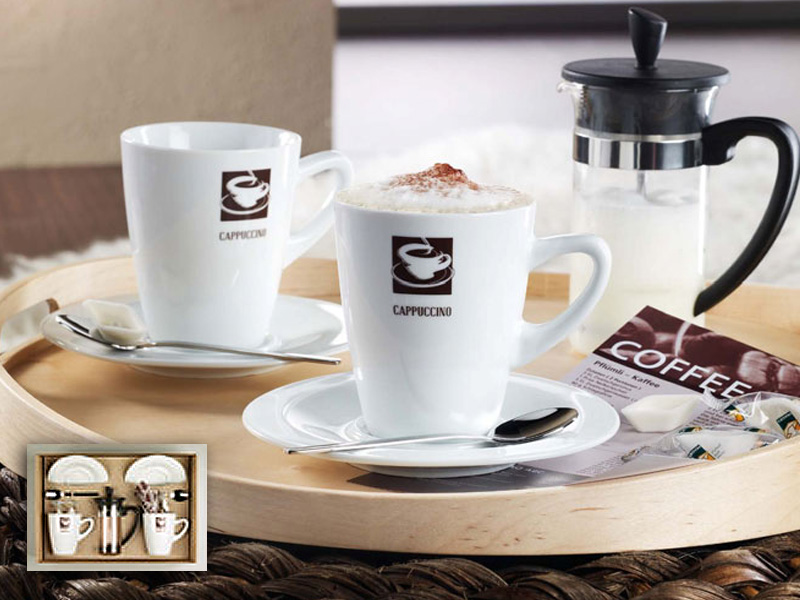 Set cesti portelan Ravenna Cappuccino