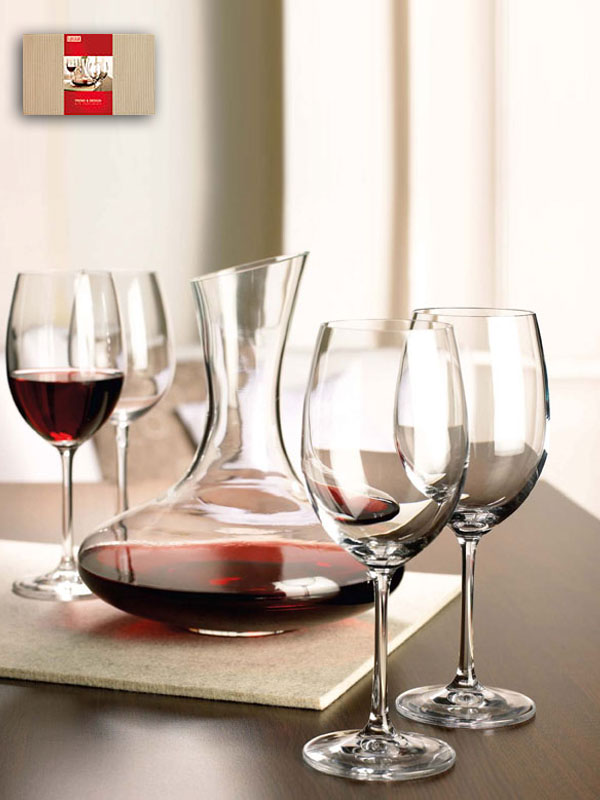 Set pahare sticla vin rosu - Winebar