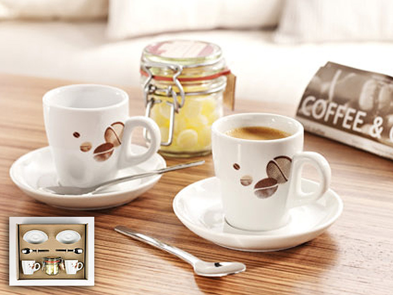 Set cesti portelan Pura Espresso