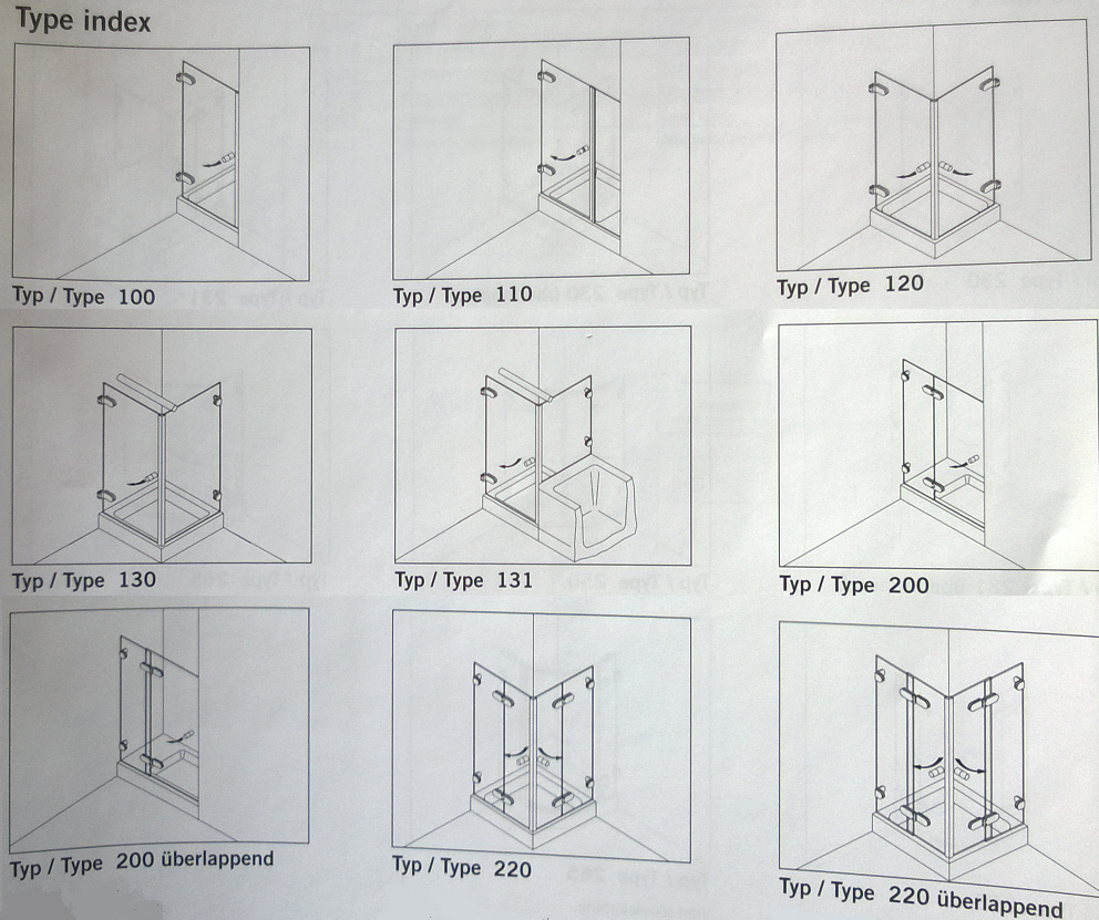 Cabine de dus sticla