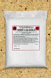 Soda caustic fulgi