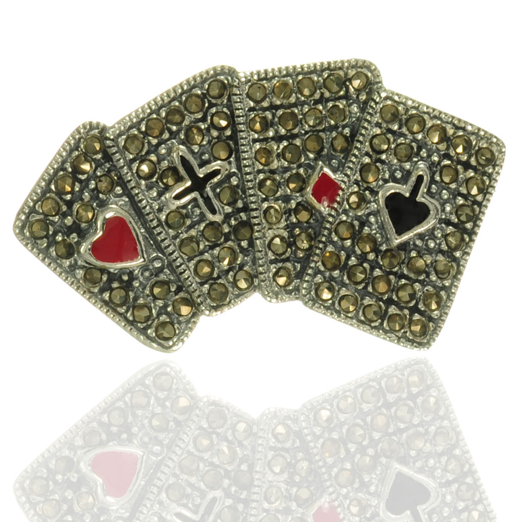 Brose argint pietre semipretioase