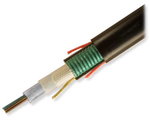 Fibra optica armata metalic SM 8 fire