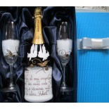 Sticle sampanie pictate manual