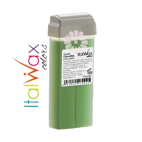 Ceara epilat Clorofila de unica folosinta 100ml - ItalWax Colors